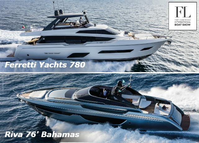 Ferretti Group presents two North American Debuts and more at the Fort Lauderdale International Boat Show.
