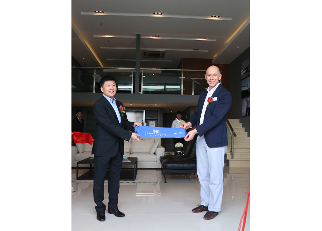 Ferretti Group attends the 12th China (Qingdao) International Boat Show celebrating the opening of the first “Ferretti Group China” showroom