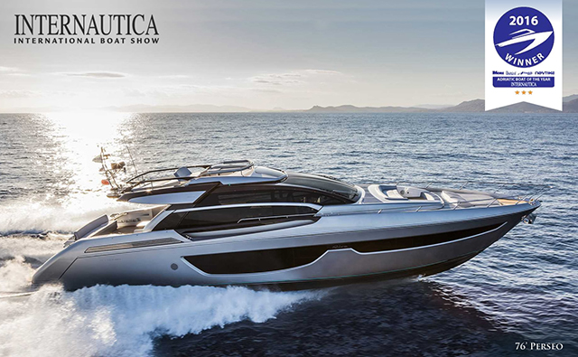 76’ Perseo awarded as the Adriatic Boat of the Year 2016.