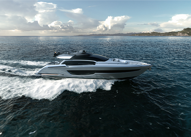 Riva 76’ Perseo Super: the best-loved sport-fly becomes even more desirable.<br />