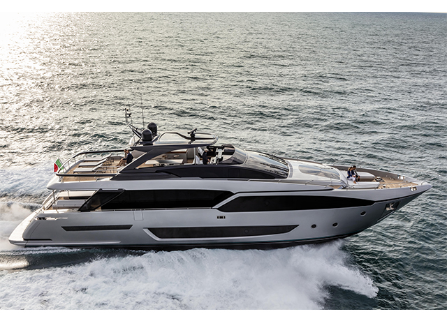 Ferretti Group a standout at Boot 2019 with the new Pershing 8x made of carbon fiber and the New Custom Line Project signed by the Archistars Antonio Citterio and Patricia Viel.<br />